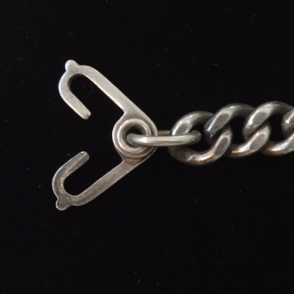Vintage 1980's Sterling Silver ID Bracelet - Picture 4 of 5